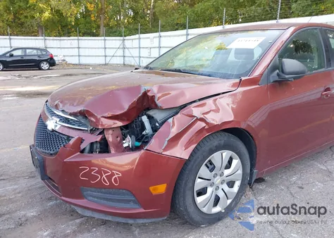 2013 Chevrolet Cruze Ls Auto из США, поврежденный, VIN 1G1PA5SG3D7176839